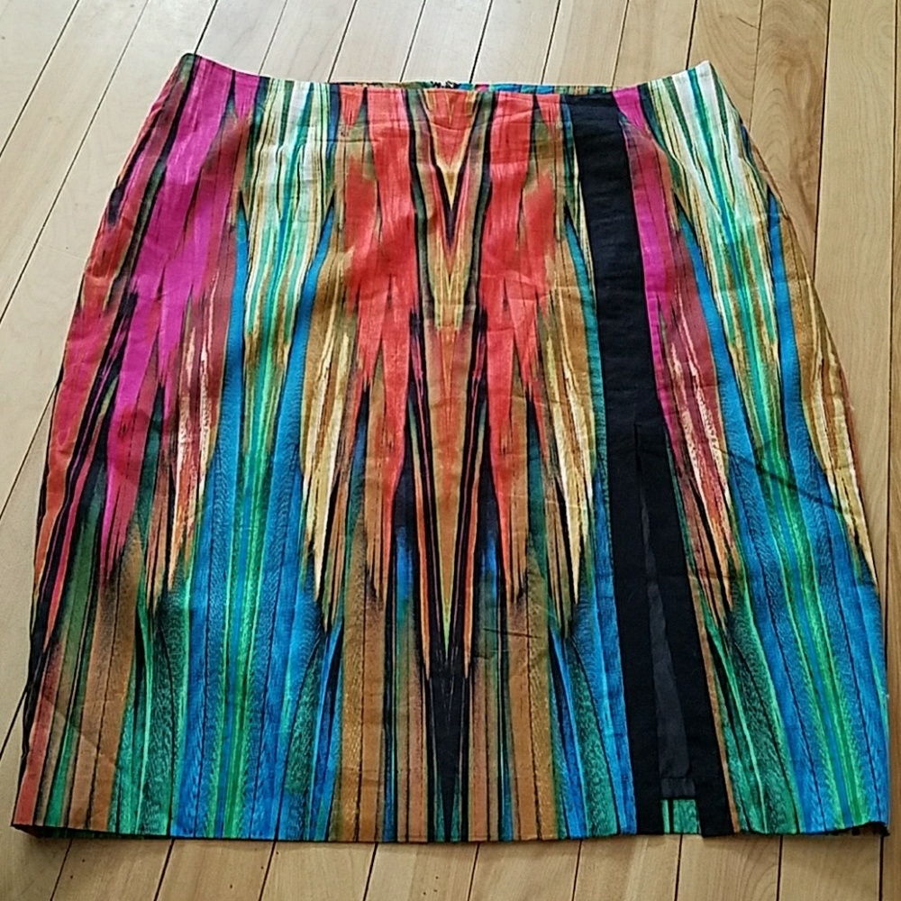 Vibrant multi colored dress skirt